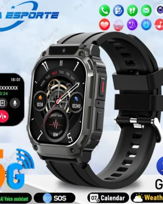 Smartwatch Men Women 5G/WIFI Network Watches SIM Card Camera GPS APP Health Monitor Sports Bluetooth Calls Smart Watch 2025 New